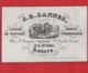 Lot85D: 6 ViSiT Cards, Printer: All  RATiNCKX In ANVERS Antwerpen Porselein Kaarten Circa 1840 à1860 Hand Press Litho - Porcelaine