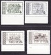 CHINA 1956, Complete Set, Unused, No Gum, PLATE NUMBER. Michel 319-323. ART - TUNG HAN. Good Condition, See The Scans. - Unused Stamps