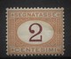 REGNO 1870 SEGNATASSE 2 CENTESIMI SASSONE N. 4/I  ** MNH LUSSO CERTIFICATO DIENA - Portomarken