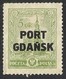 POLAND --OVERPRINT--Port Gdansk / Danzig--1926 N.G. - Occupazioni