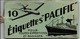 Carnet étiquettes Pour Bagages Pacific - Illustré Paquebot France Et Caravelle Air France - Sonstige & Ohne Zuordnung