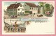 67 - SCHILTIGHEIM - Litho Couleur GABELMANN - Gasthaus Zum ROTEN OCHSEN - Jacques LUDWIG - Schiltigheim