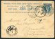 1899 India Stationery Postcard, Calcutta Park Street - Bruxelles Belgium Via Sea Post Office. - 1882-1901 Empire