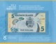 Solomon Islands 5 Dollars P-new 2019 UNC Polymer Banknote IN FOLDER - Salomonseilanden