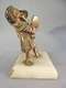 + STATUETTE EN BRONZE ENFANT A LA BOTTE + Statue Bottier Chaussure Sculpture - Bronzen