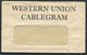 1920s Malta Western Union Cablegram Envelope - Non Classés