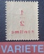 R1692/813 - 1919 - TYPE BLANC - N°157 NEUF** - VARIETE ➤➤➤ Surcharge RECTO-VERSO - Neufs