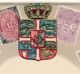 Danmark Stamps On Postcard - Briefmarken (Abbildungen)