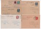 France- Entiers -1947/51- Marianne De Gandon - 5 Cartes Postales (3.50-,5.00-,8.00,-12.fr Bleu Et Orange ) Bon état - Standard- Und TSC-AK (vor 1995)