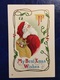 Complete Series Of 6-"USA-embossed-Santa On The Job"--1911 - Santa Claus