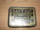 Old Tin Box Navy Cut Feinsterheller Feinschnitt Carl Wilh. Carstanjen Duisburg - Contenitori Di Tabacco (vuoti)