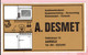 Sticker - A. DESMET - VINKTSTRAAT AARSELE - Keukens Verwarming - Autocollants