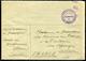 SUISSE - LETTRE OBL. " CAMP MILITAIRE D'INTERNEMENT / FRANC DE PORT / GRAFENRIED / SUISSE " EN 1940 - TB - Abstempelungen