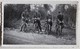 Photographie Ancienne 4 Soldats à Bicyclette En Forêt Muguet - Guerre, Militaire