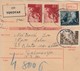 Croatia WWII NDH Parcel Card Vukovar - Zadvarje, Rare Postmark - Croazia