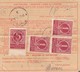 Croatia WWII NDH 1942 Parcel Card Zagreb - Tuzla, Mixed Franking, Postage Dues, Yugoslav For Hand Overwritten! - Kroatien