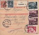 Croatia WWII NDH 1942 Parcel Card Zagreb - Sarajevo, Mixed Franking Franco, Official And War Tax Stamps - Kroatien