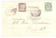 MONACO MONTE CARLO Carte Postale 27 2 1903  Affranchie 5 C Blanc Yv 111 Non Oblitérée TAXE Paris 10 C Banderole Yv T 29 - 1900-29 Blanc