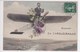 83 CARQUEIRANNE  Avion Apportant Souvenir Avec Fleurs - Carqueiranne