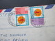 Sri Lanka Ceylon 1969 Air Mail / Luftpost Einschreiben Gestempelter R Zettel Kadirapola Nach Dresden Mit 8 Stempeln - Sri Lanka (Ceilán) (1948-...)