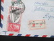 Afrika 1969 Tunesien Monastir Air Mail / Luftpost Nach Dresden Mit Gestempeltem R Zettel - Tunesië (1956-...)