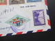 Ecuador 1960er Jahre 2 Belege Via Air Mail / Luftpost Mit Schöner Buntfrankatur! Standart Fruit And Steamship Company - Equateur