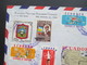 Delcampe - Ecuador 1960er Jahre 2 Belege Via Air Mail / Luftpost Mit Schöner Buntfrankatur! Standart Fruit And Steamship Company - Equateur