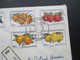Türkei / Zypern 1976 Einschreiben Lefkosa FDC Motivmarken Früchte Luftpost / Air Mail Nach Deutschland - Briefe U. Dokumente
