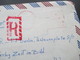 Delcampe - Afrika 1969 Ägypten UAR 2 Einschreiben Mit Rotem Gestempelten R Nach Dresden Und Berlin Luftpost - Briefe U. Dokumente