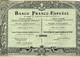 Titre Ancien - Banco Franco-Español -Banque Franco-Espagnole - Titre De 1907 - - Bank En Verzekering