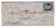 Lettre 1855 Vienne Viriville Isère Napoléon III 20 Centimes Avec Correspondance - 1853-1860 Napoleone III
