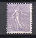 - FRANCE N° 197 Neuf ** MNH - 45 C. Lilas Semeuse Lignée 1924-32 - Cote 13 EUR - - 1903-60 Semeuse Lignée