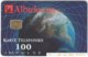 ALBANIA A-069 Chip Albtelecom - Map, Globe - Used - Albanien