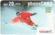 LIECHTENSTEIN A-063 Prepaid TelecomFL - Leisure, Snowboarding - Used - Liechtenstein