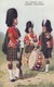 Postcard The Queen's Own Cameron Highlanders Sergeant And Drummers Uniform Tartan Kilt My Ref  B13788 - Uniforms