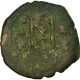 Monnaie, Heraclius, Avec Heraclius Constantin, Follis, 629-630, Constantinople - Byzantium