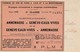 Annemasse ,  Intérieur La Gare Du Train , Billet Collé Verso De Annemasse Vers Genève-Eaux-Vives , 3e Classe En 1913 - Annemasse