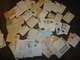 LOT DE 1.500 KG DE DOCUMENTS BELGE LETTRES ENVELOPPES CARTES ECT VOIRPHOTOS - Verzamelingen