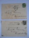 2 Cartes Les Femmes De L'Avenir 11 Etudiant 15 Rapin Précurseurs Circulée 1903 Un Peu Sale - Femmes