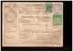Allemagne 1953 Paketkarte Bulletin à Expédition Deutschland Cachet Eschwege 2dm 1dm 10pf Pour Londres London England - Lettres & Documents