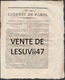 Delcampe - PARIS  " JOURNAL DE PARIS & LA GAZETTE DE PARIS ", PENDANT LA REVOLUTION. - Documents Historiques