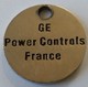 Jeton De Caddie - GE - Power Controls France - En Métal - Neuf - - Jetons De Caddies