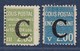 COLIS POSTAUX  YT117** ET YT118* SURCHARGE "C"  COTE YT 75E - Neufs