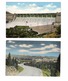 2 SPOKANE, Washington, USA,  BEV Of Spokane & Grand Coulee Dam, Old Linen Postcards - Spokane