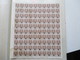 Delcampe - Dänemark Kleiner Bogenposten Freimarken Wellenlinien + Nr. 377 Weltflüchtlingsjahr 1950er / 60er Jahre In Bogenmappe - Sammlungen (im Alben)