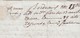 Delcampe - 1800 - Marque Postale 32 BORDEAUX Sur Enveloppe Pliée Avec Corresp Privée De 3 Pages Denses Vers Paris - 1701-1800: Precursores XVIII