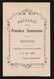 SOUVENIR DE MA PREMIERE COMMUNION ET DE MA CONFIRMATION GENT 1884 COLLEGE Ste BARBE - F.THYSEBAERT - Devotieprenten
