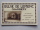 73 EGLISE De LEMENC CHAMBERY Album Relié De 10 Cartes Postales Neuves Parfait état éditions De Luxe BRAUN & Cie - Chambery