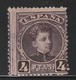 ESPAGNE - N°224 * (1901-05) Alphonse XIII - 4p Violet Noir - Ongebruikt