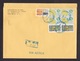 Mexico: Large Registered Cover To Netherlands, 1987, 7 Stamps, Export, Lemon Fruit, Tourism, Christmas (damaged: Fold) - Mexico